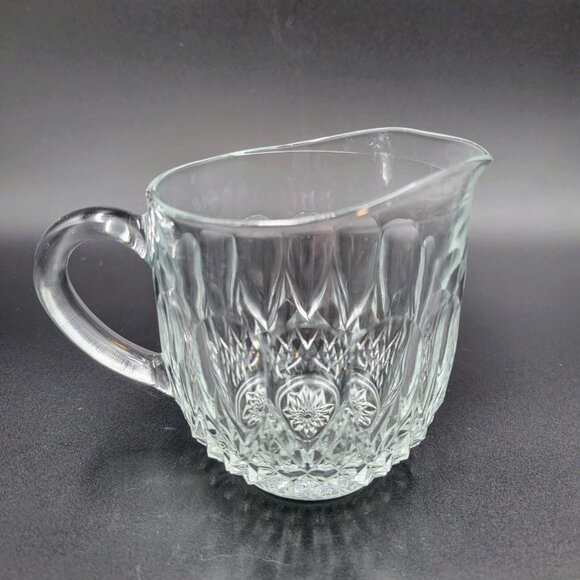 Vintage Creamers Syrup Pitchers Condiment And Sugar Bowl Servers Clear Glass - Picture 10 of 16